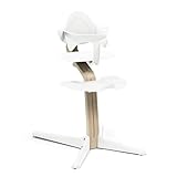 Stokke Nomi Stuhl + Babyset, White - Inspiriert zu aktivem Sitzen & Bietet Unterstützung, während das Baby sitzen lernt - Bis 150 kg belastbar