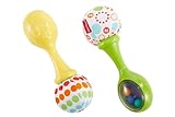 Fisher-Price Rumba-Rasseln - Set aus 2 Rasseln mit bunten Perlen und...