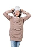 Viva la Mama - Jacke zum Babytragen Tragejacke Fleece - AHOI - beige - L