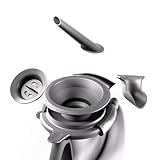 Wundermix - Trichtix® 4er-Set Multifunktionstrichter für Thermomix TM6 & TM5 • Klappbarer Silikon-Trichter mit Eitrenner, Gewürzrutsche, Dampfumleitung & Spezialtrichter • Hitzebeständig & BPA-frei