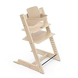 Stokke Tripp Trapp Hochstuhl, Natural - Inklusive Stuhl + Baby Set2 für Kinder von 6-36 Monaten - Verstellbar, ergonomisch & leicht zu reinigen