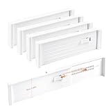Koxtyzo 4 Stück Schubladentrenner Verstellbar, Schubladen Trenner für...