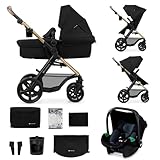 Kinderkraft MOOV2 Kinderwagen 3 in 1 Kinderwagenset bis 26 kg mit...