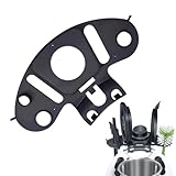 Halter für TM6 Zubehör, Veranstalter Halter für TM6 Platzierung von Deckel/Spatel/Rührstäbchen/Reinigungsbürste, Multifunktionaler Ständer(Schwarz,Size:13 Zoll)