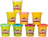 Play-Doh Rainbow Pack 8 x 56g Dosen, Bastel-Set mit hochwertiger Knetmasse...