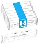 Cexovo 8er Set Schubladentrenner Verstellbar Kunststoff...