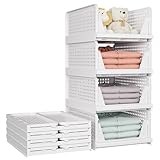 SNSLXH 5 Pack Stapelbar Schrank Kleiderschrank Organizer, Multifunktionale...