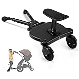 ENERHUB Buggy Board mit Sitz, Buggy Board für alle Kinderwagen, Trittbrett...
