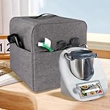 KochSync Staubschutzabdeckung für Thermomix TM5/TM6 Hülle – Graue Abdeckhaube für 4 Taschen, Wasserdicht & Antibakteriell, Küchenmaschine Staubschutz Abdeckhaube - Staubhaube, tasche