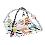 Fisher-Price Tierfreunde Kontrast-Spieldecke, Spielbogen, mit Musik und...