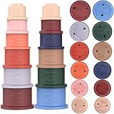 Maliton Kinder & Baby Stapelbecher, mit 2 Stapeltürme aus je 6...