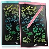 [2 Pack] LCD Schreibtafel 8,5 Zoll, LCD Schreibtablett, Tragbarer Löschbarer Zeichenbrett, Geschenk für Kinder, Grafiktablett für Kinderspiele 3 4 5 6 7 Jahre Jungen Mädchen (Blau&Rosa)