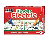 Noris Kinder Electric Lernspiel – Zuordnungsspiel mit Lichtsignal bei richtiger Antwort, 12 Bildtafeln, Batterie betrieben – pädagogisches Spielzeug Kinder ab 4 Jahren